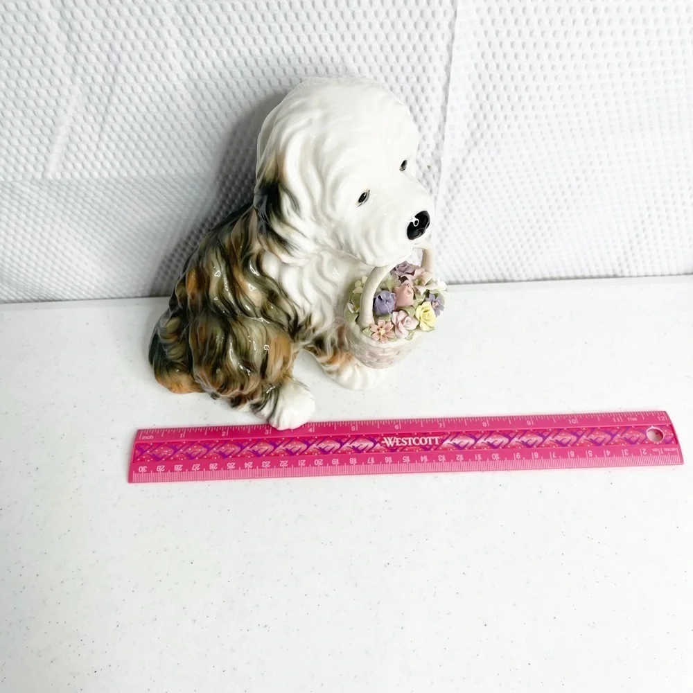 Cosmo Gifts The Suberto Collection Saint Bernard /floral basket/ music box
